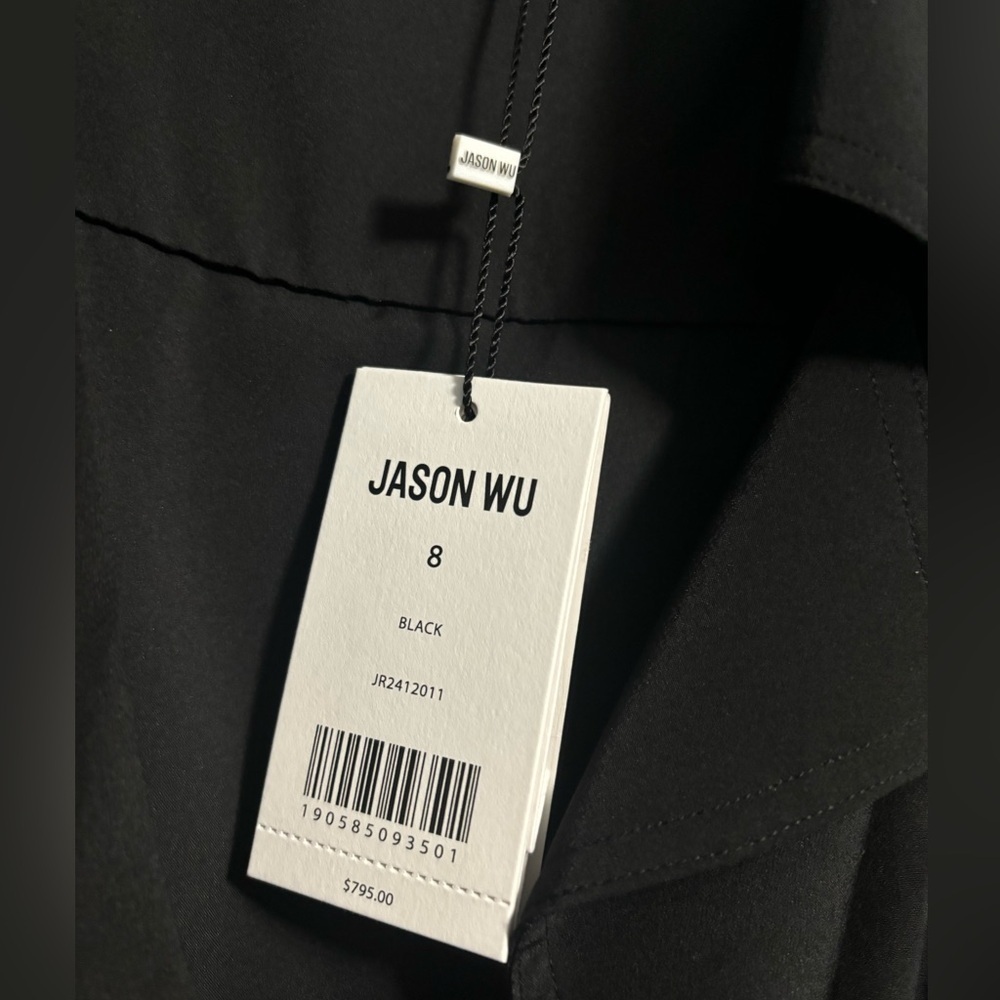JASON WU L/S SILK CDC HANDKERCHEIF HEM DRESS - Picture 5 of 5
